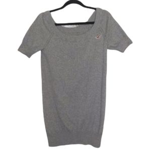 Hollister Scoop Neck Short Sleeve Sweater Tunic Size M